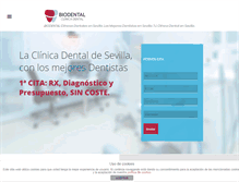 Tablet Screenshot of biodentalcenter.es